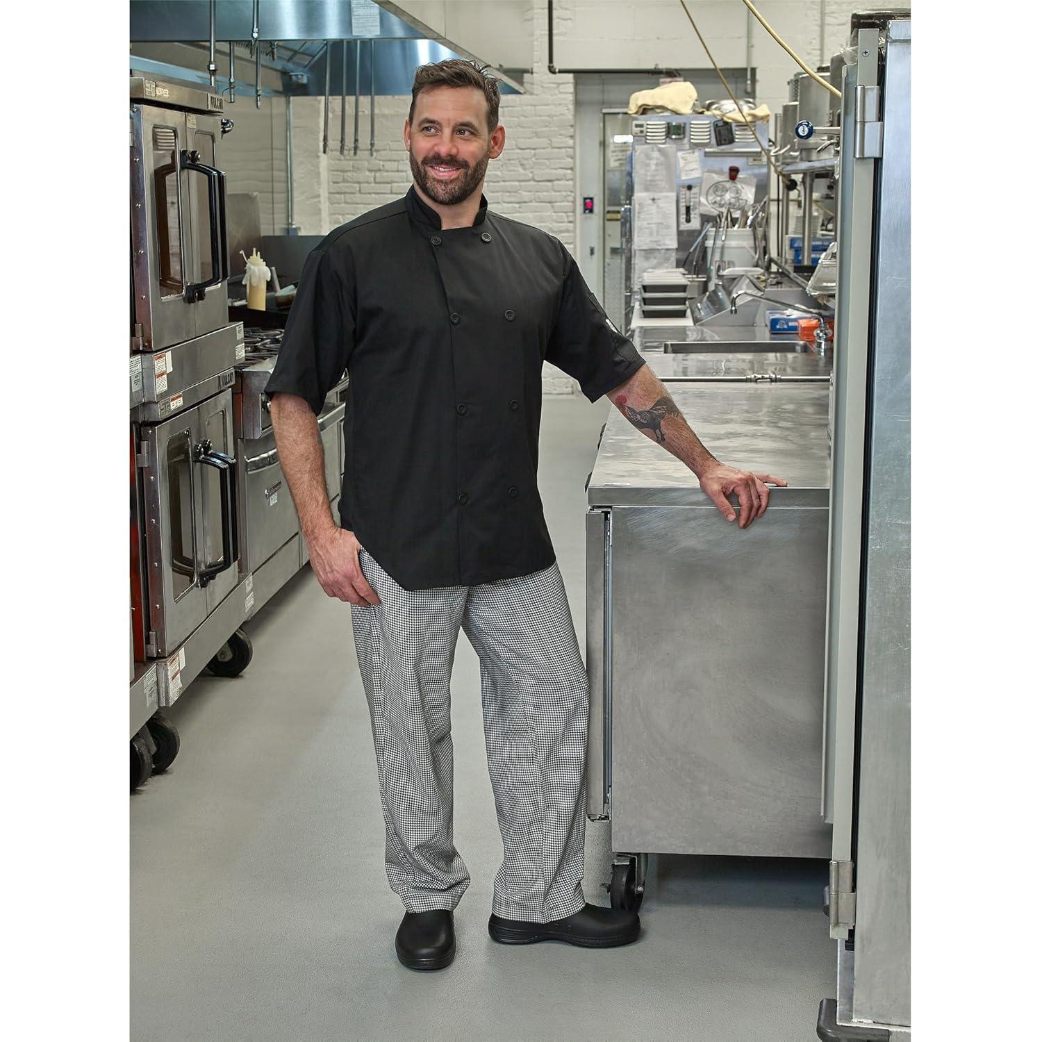 image:imageMercer Culinary M60050BK7X Millennia Mens Cooks Pants 7XLarge BlackBlackWhite