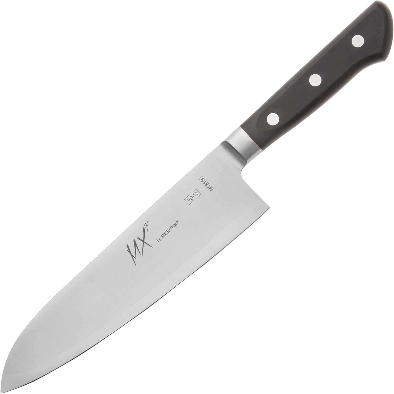 image:imageMercer Culinary MX3 Premium San Mai VG10 Steel Core Blade Gyuto Chef Knife 210mm 8 310 InchBlack7
