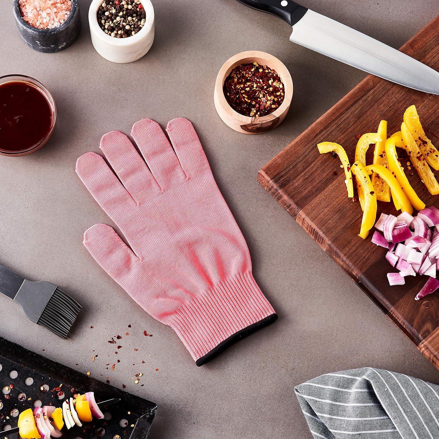 image:imageMercer Culinary Millennia Colors Level A4 Cut Glove Green Size SPink Level A4