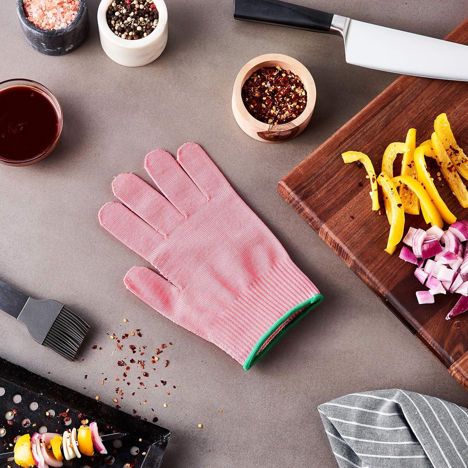 image:imageMercer Culinary Millennia Colors Level A4 Cut Glove Green Size SPink Level A4