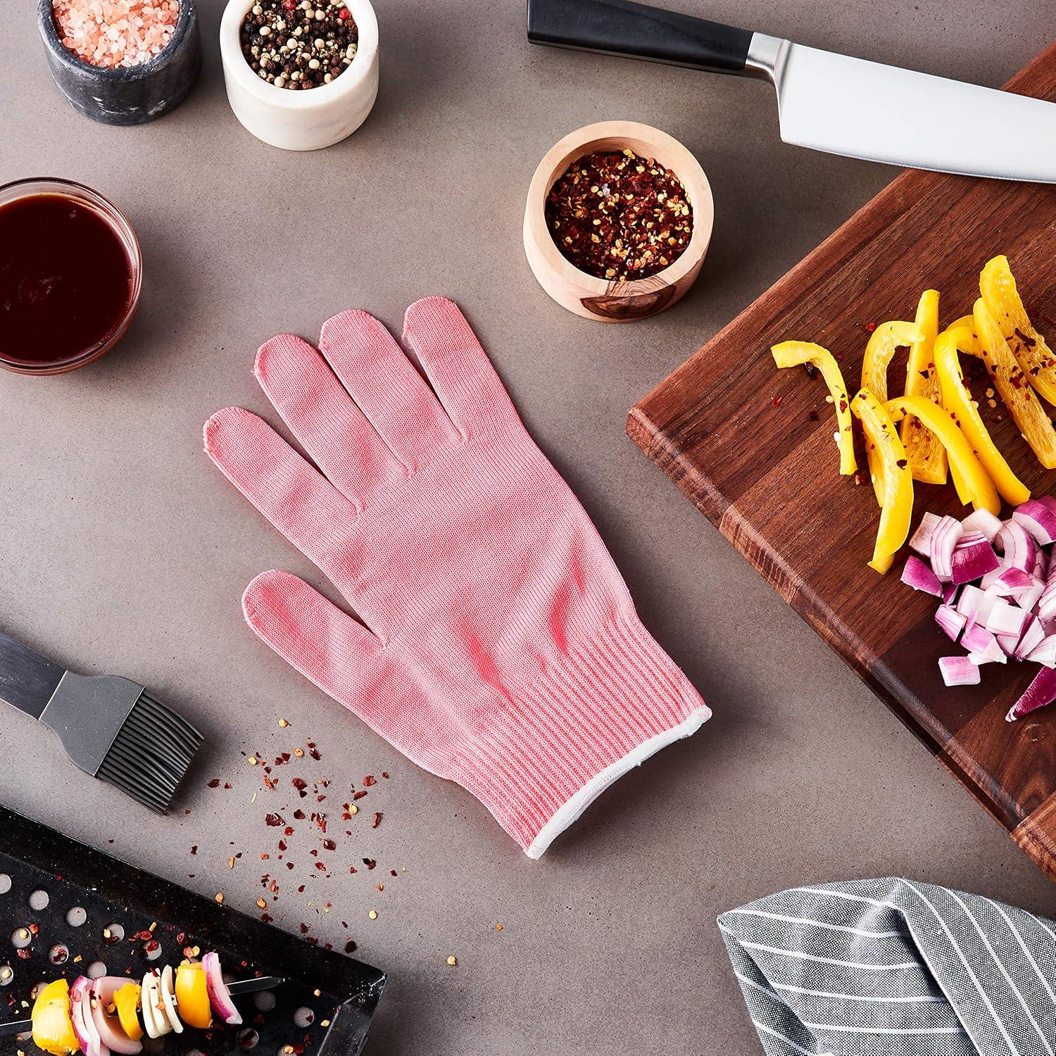 image:imageMercer Culinary Millennia Colors Level A4 Cut Glove Green Size SPink Level A4