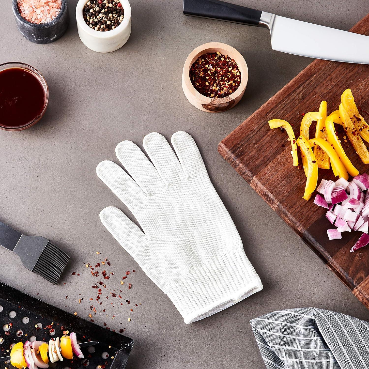 image:imageMercer Culinary Millennia Colors Level A4 Cut Glove Green Size SWhite Level A5