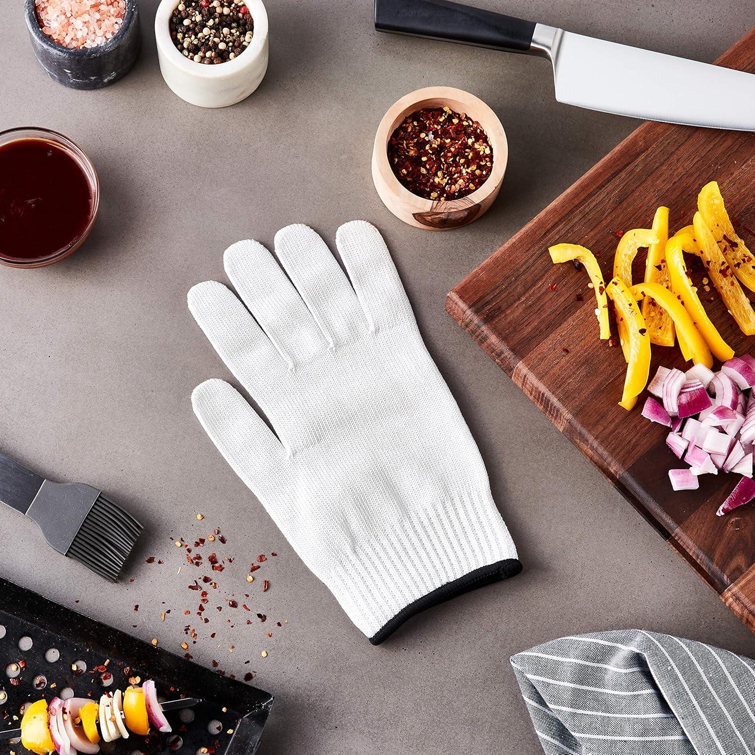 image:imageMercer Culinary Millennia Colors Level A4 Cut Glove Green Size SWhite Level A5