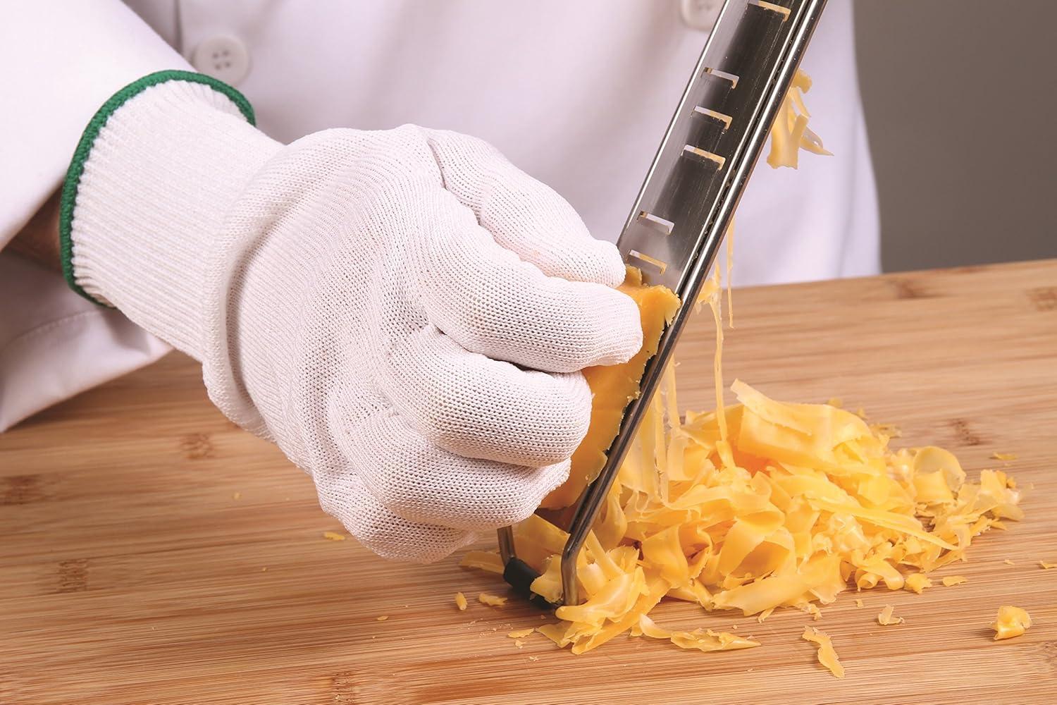 image:imageMercer Culinary Millennia Colors Level A4 Cut Glove Green Size SWhite Mercerguard Level A4