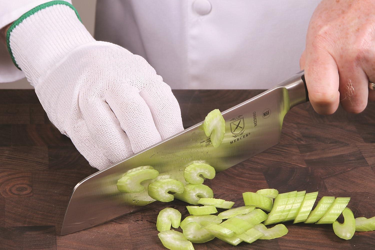 image:imageMercer Culinary Millennia Colors Level A4 Cut Glove Green Size SWhite Mercerguard Level A4