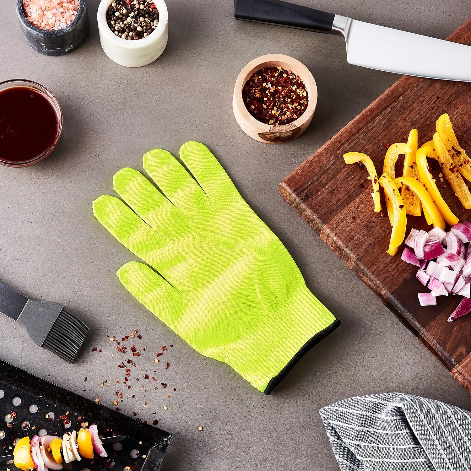image:imageMercer Culinary Millennia Colors Level A4 Cut Glove Green Size SYellow