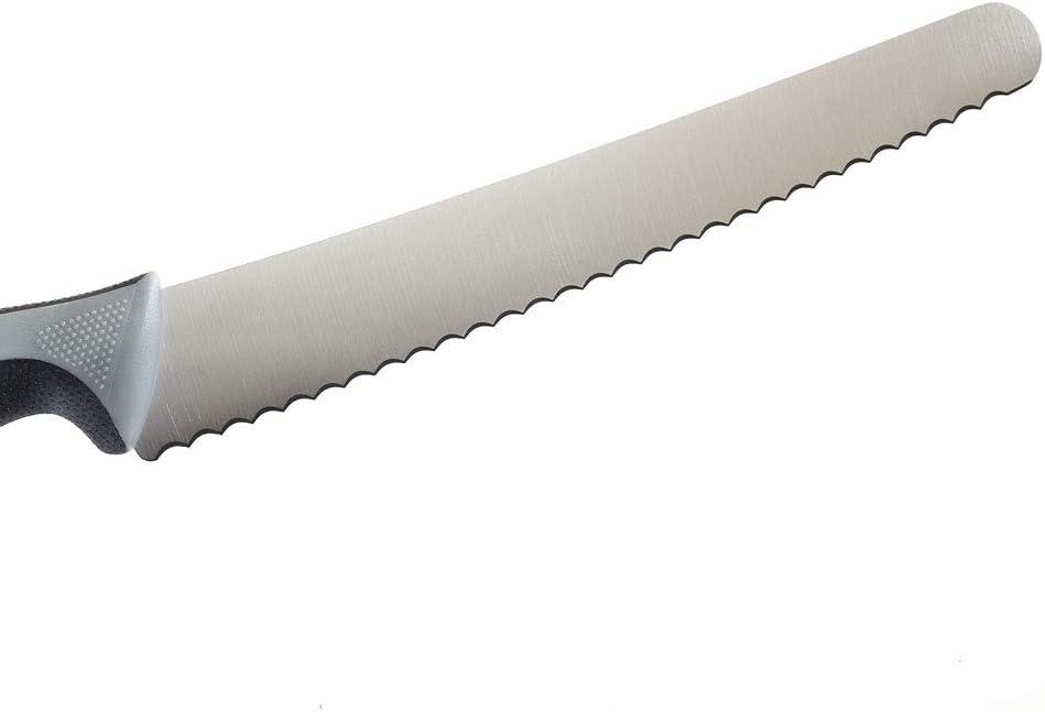 image:imageMercer Culinary Millennia Colors Stainless Steel Bread Knife 10Inch Wavy Edge Wide GrayBread Knife Wavy Edge Wide Gray 10
