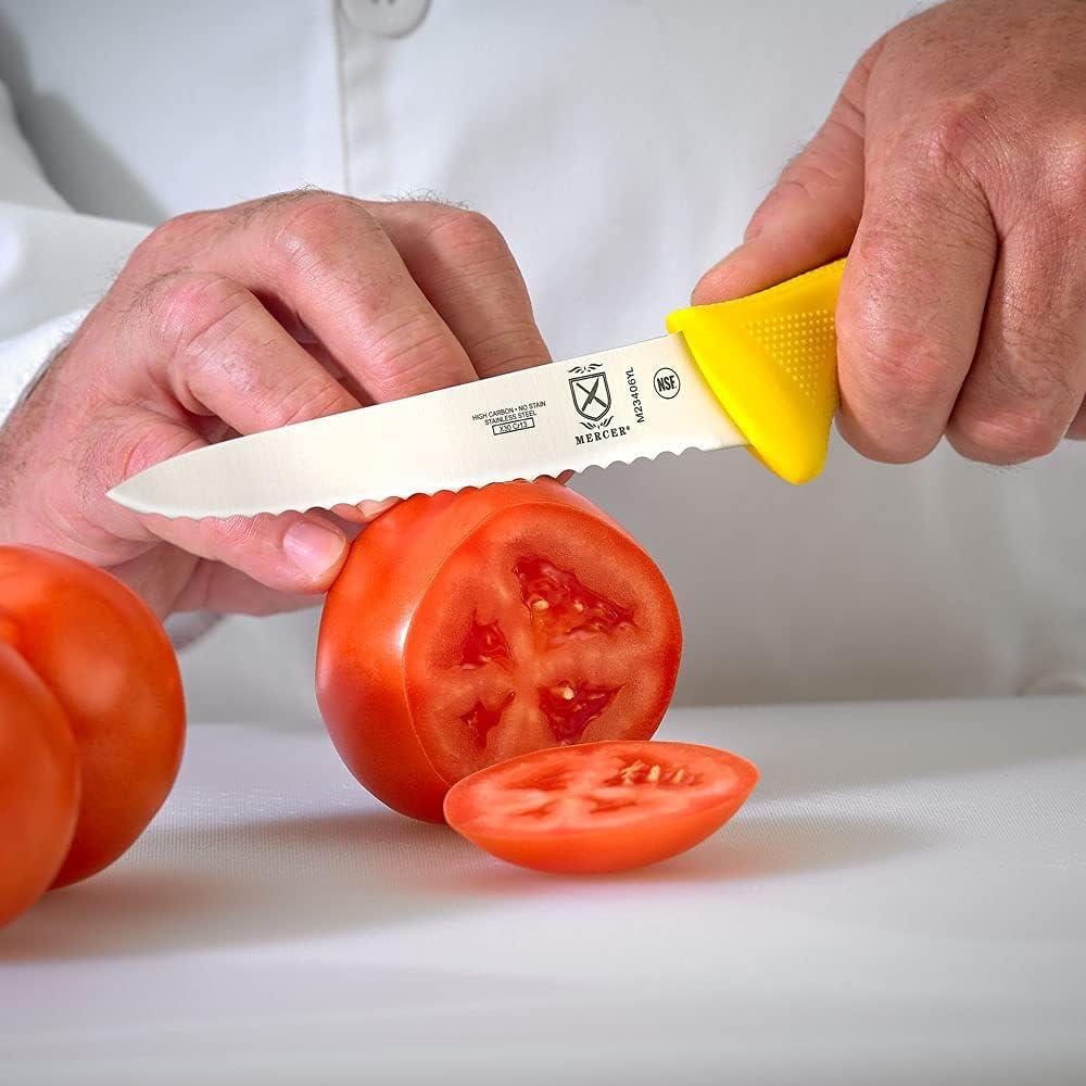 image:imageMercer Culinary Millennia Colors Stainless Steel Bread Knife 10Inch Wavy Edge Wide GrayUtility Knife Wavy Edge Yellow 6