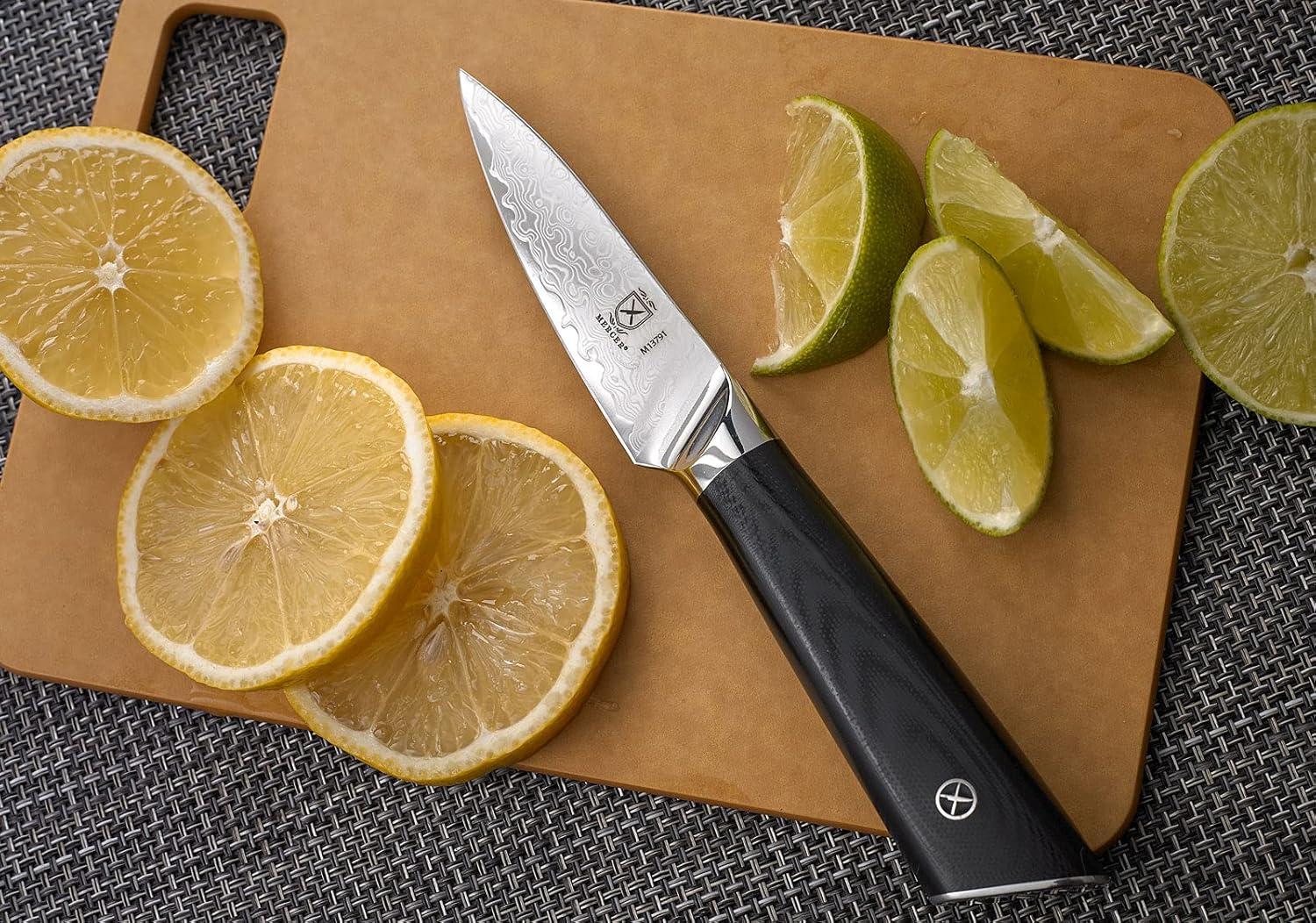 image:imageMercer Culinary Premium Grade Super Steel 8Inch Chefs Knife G10 HandleParing Knife G10 Handle 35 Inch
