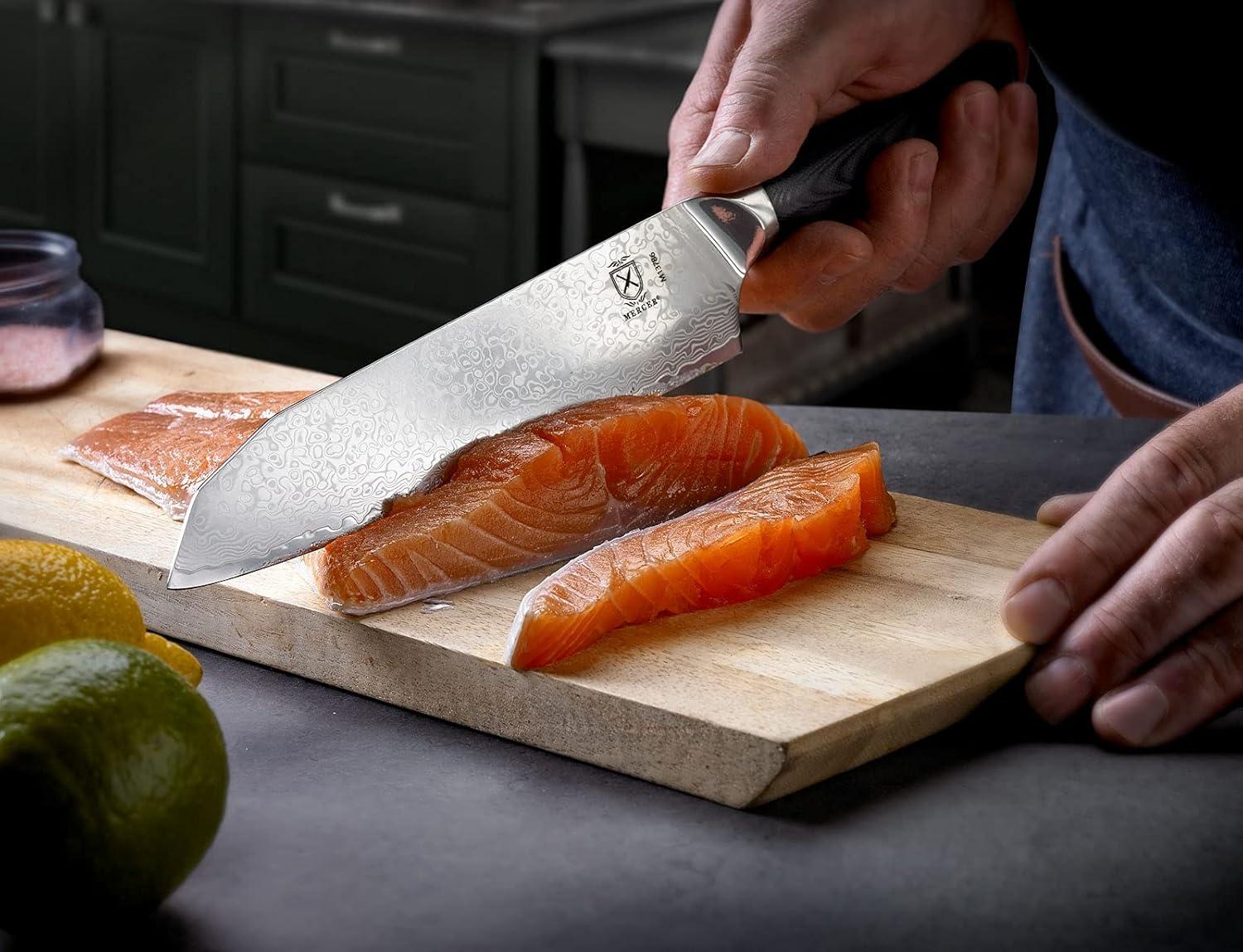 image:imageMercer Culinary Premium Grade Super Steel 8Inch Chefs Knife G10 HandleSantoku Knife G10 Handle 7 Inch