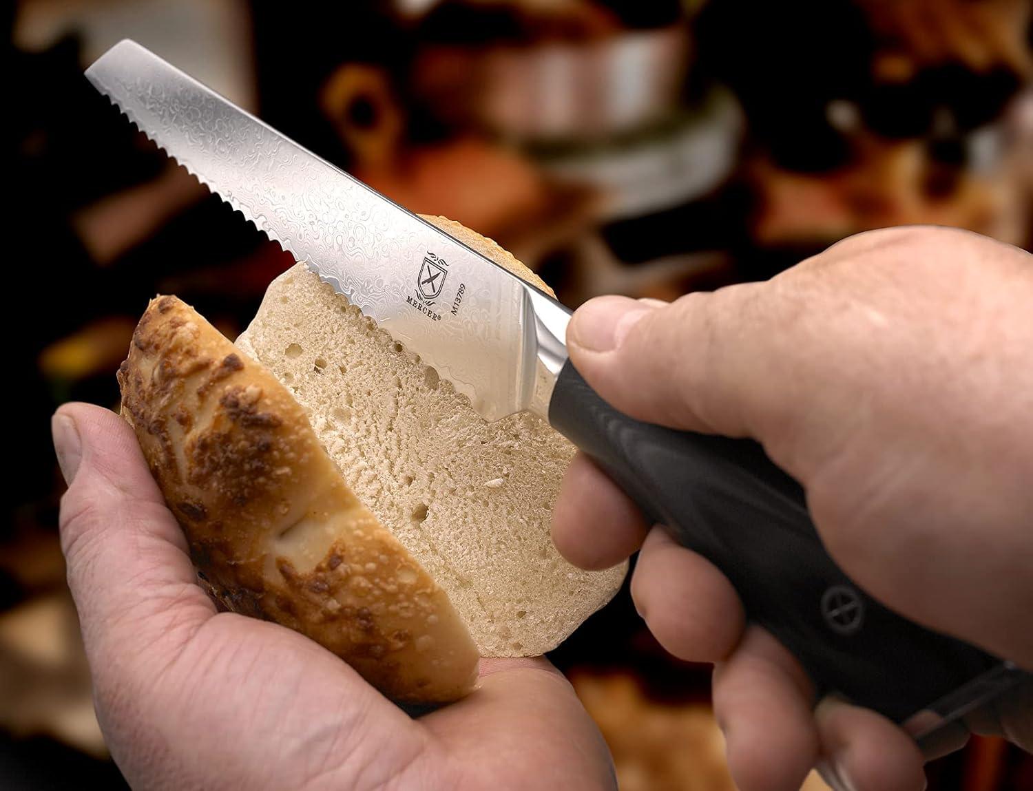 image:imageMercer Culinary Premium Grade Super Steel 8Inch Chefs Knife G10 HandleSerrated Bread Knife G10 Handle 8 Inch
