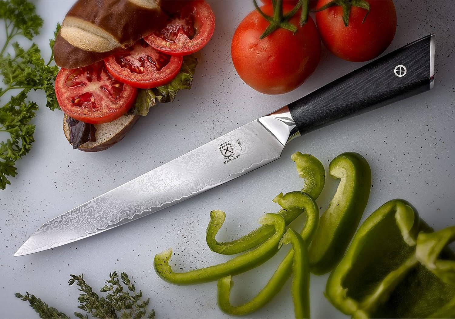 image:imageMercer Culinary Premium Grade Super Steel 8Inch Chefs Knife G10 HandleSlicer G10 Handle 8 Inch