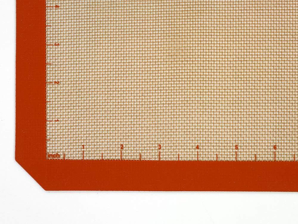 image:imageMercer Culinary Silicone Bake Mat Full Size 165Inch x 245Inch Purple borderOrange