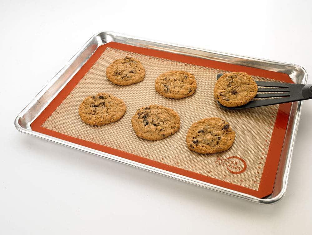 image:imageMercer Culinary Silicone Bake Mat Full Size 165Inch x 245Inch Purple borderOrange