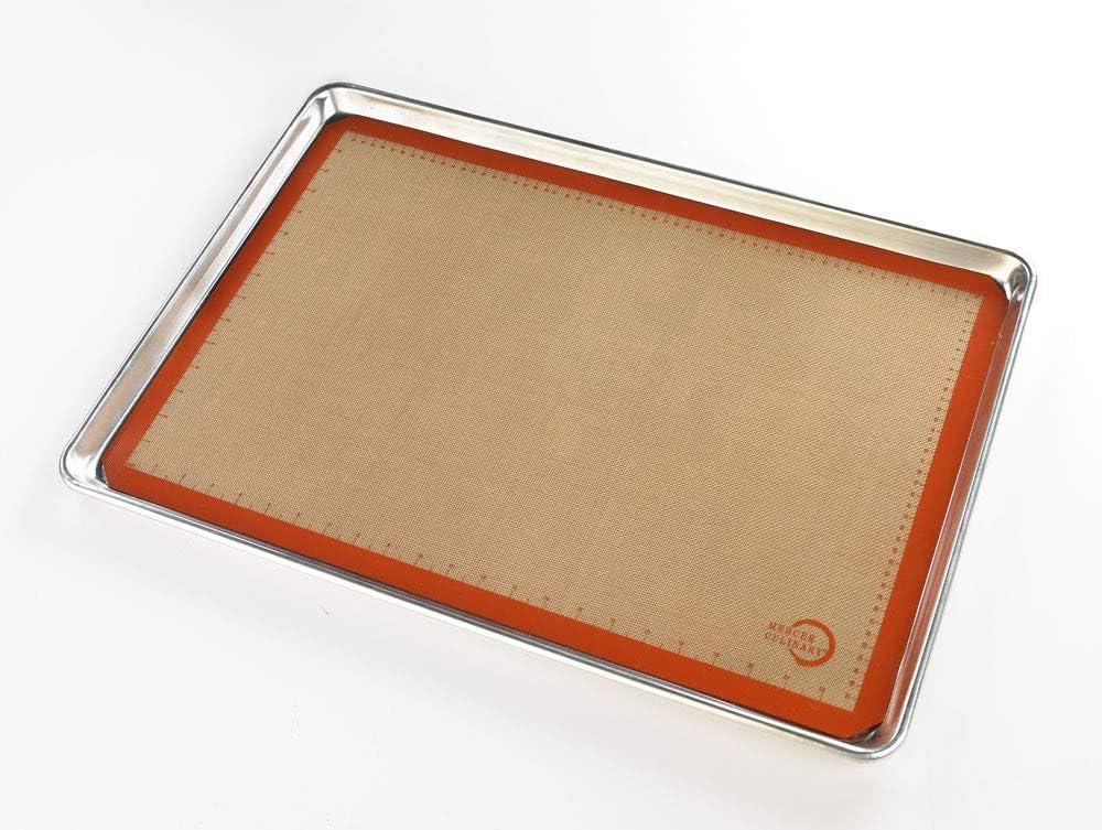 image:imageMercer Culinary Silicone Bake Mat Full Size 165Inch x 245Inch Purple borderOrange