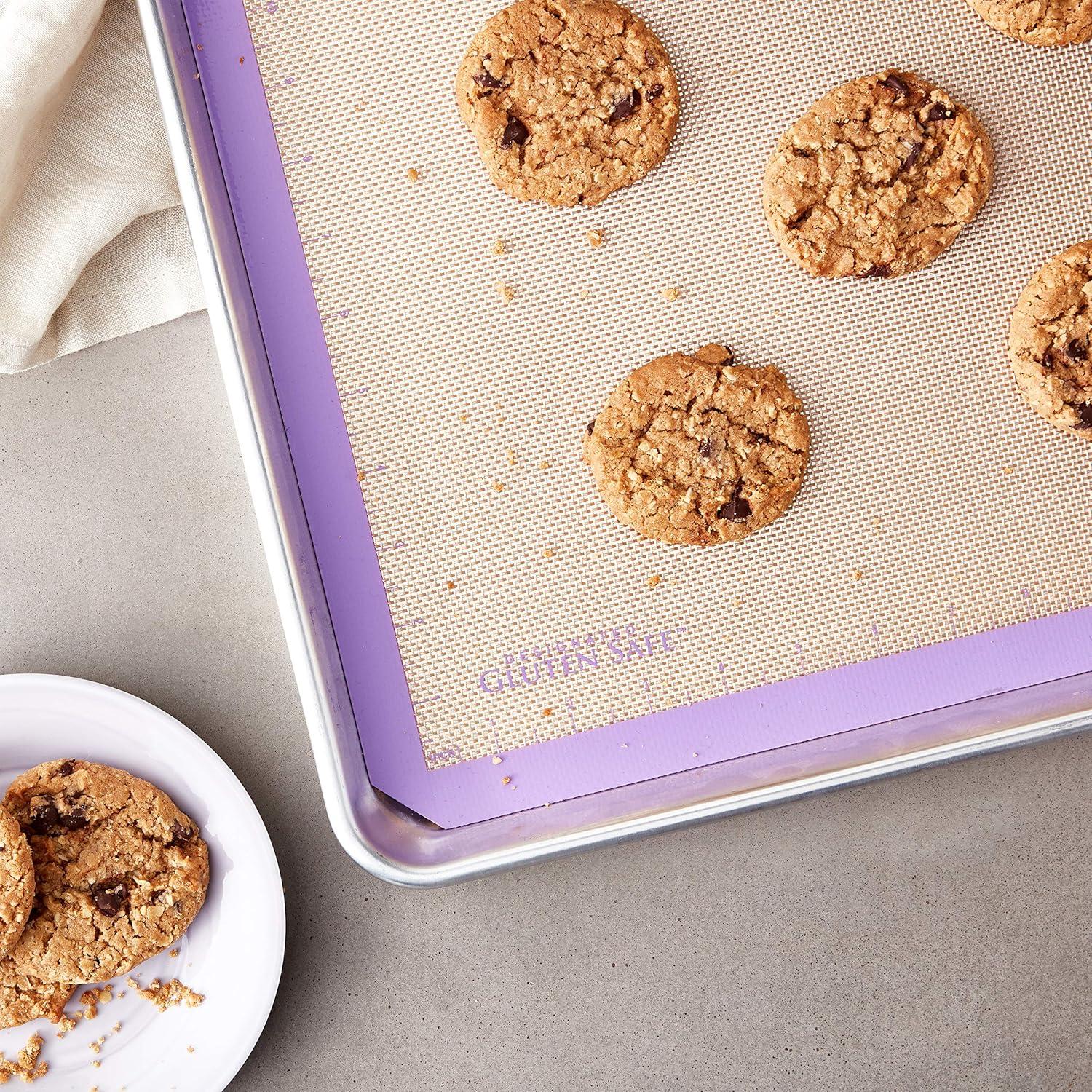 image:imageMercer Culinary Silicone Bake Mat Full Size 165Inch x 245Inch Purple borderPurple