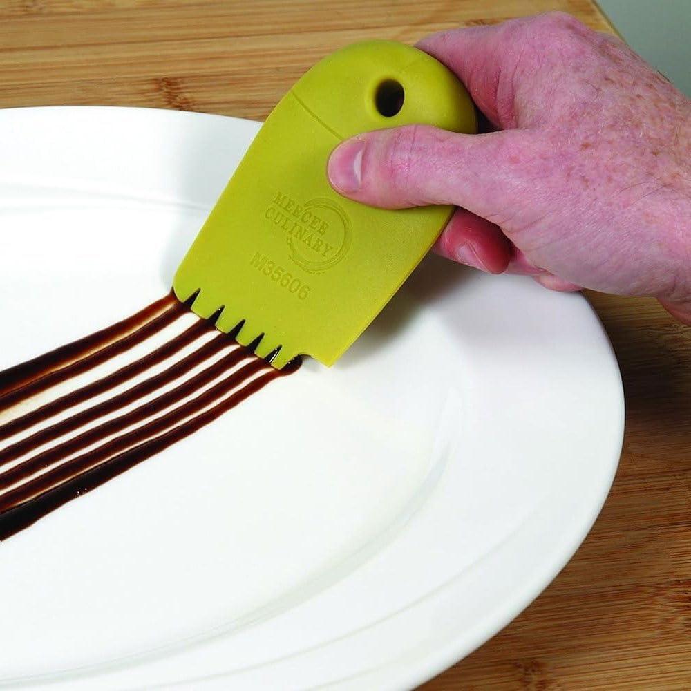 image:imageMercer Culinary Silicone Square Notch Plating Wedge 5mm 5 gaps8Pc Silicone Wedge Set