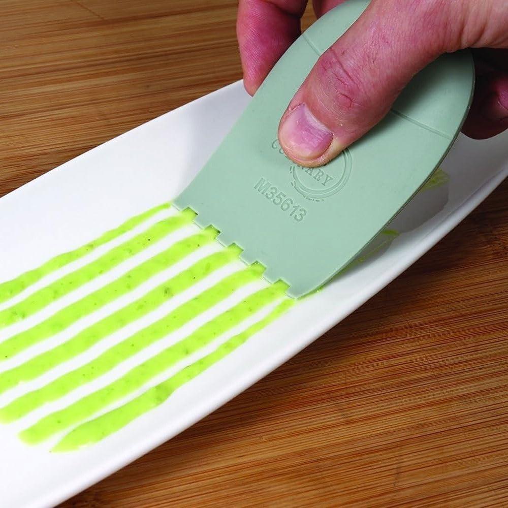 image:imageMercer Culinary Silicone Square Notch Plating Wedge 5mm 5 gaps8Pc Silicone Wedge Set