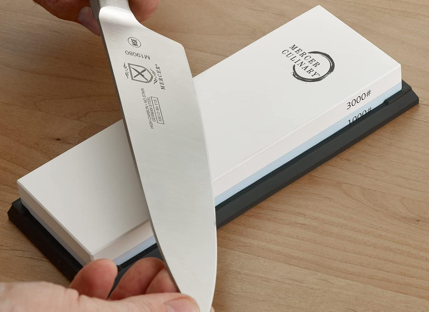 image:imageMercer Culinary Triple Diamond 3 Stage Electric Knife SharpenerPremium Sharpening Stone 10003000 Grit