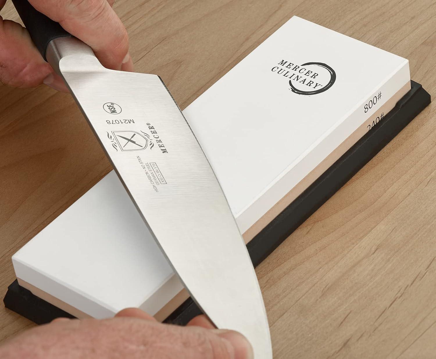image:imageMercer Culinary Triple Diamond 3 Stage Electric Knife SharpenerPremium Sharpening Stone 240800 Grit