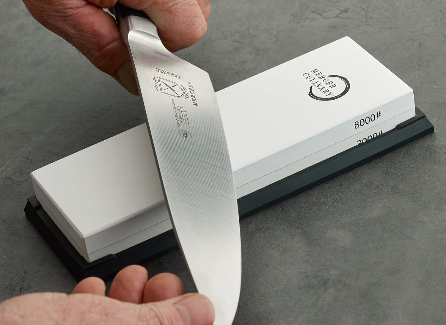image:imageMercer Culinary Triple Diamond 3 Stage Electric Knife SharpenerPremium Sharpening Stone 30008000 Grit
