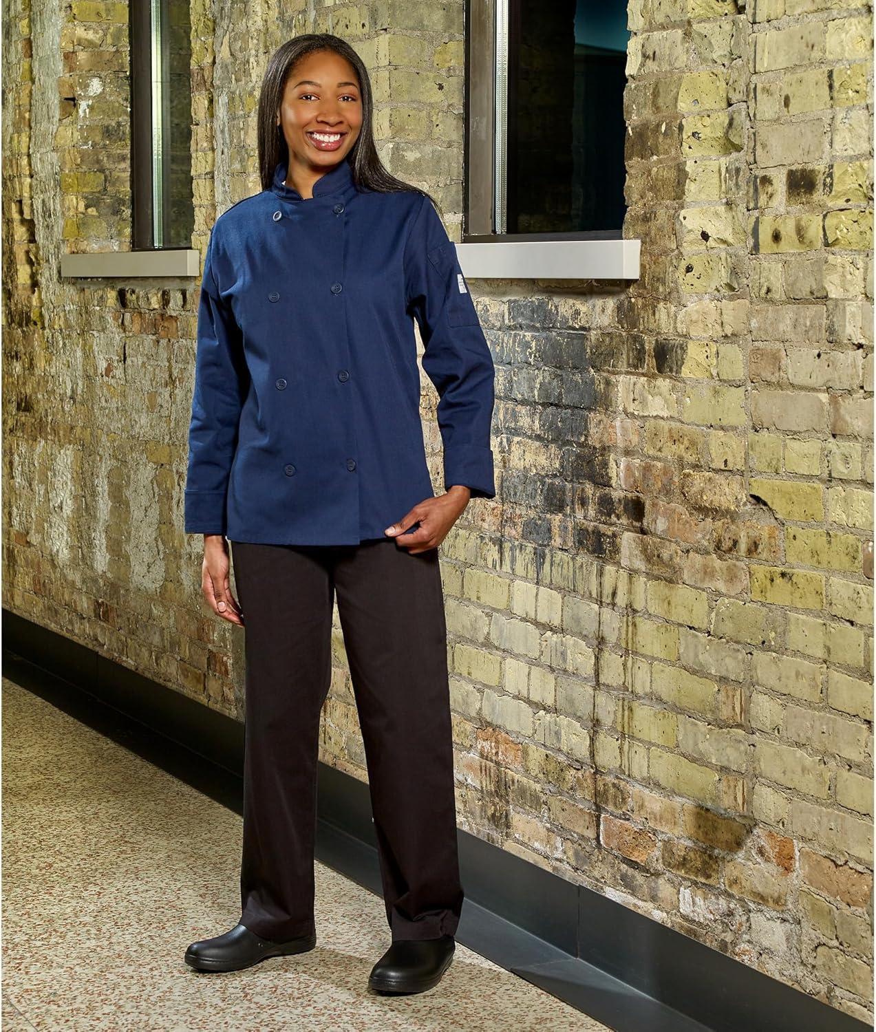 image:imageMercer Culinary womens Cook chefs pants BlackWhite XSmallBlack