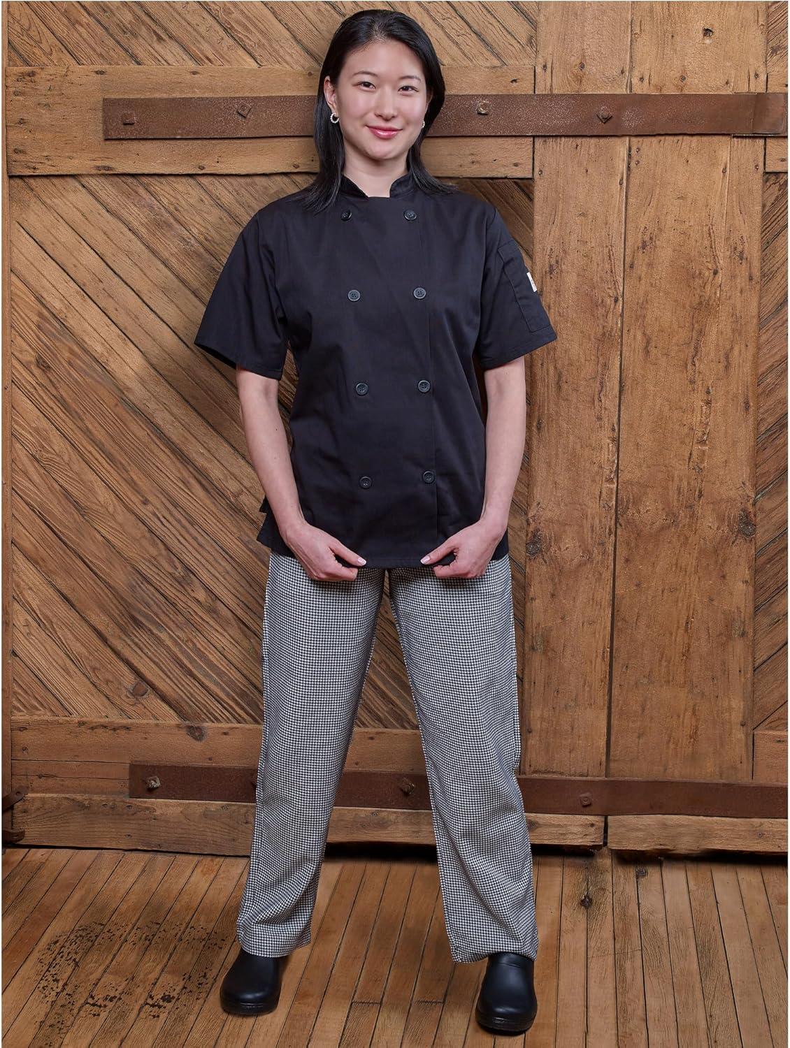 image:imageMercer Culinary womens Cook chefs pants BlackWhite XSmallBlackWhite