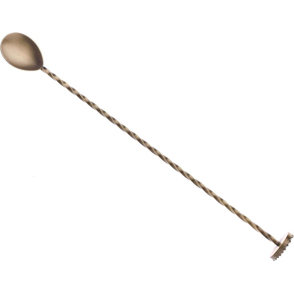 image:imageBarfly Teardrop Bar Spoon End 11 1316 30 cm Stainless SteelAntique Gold