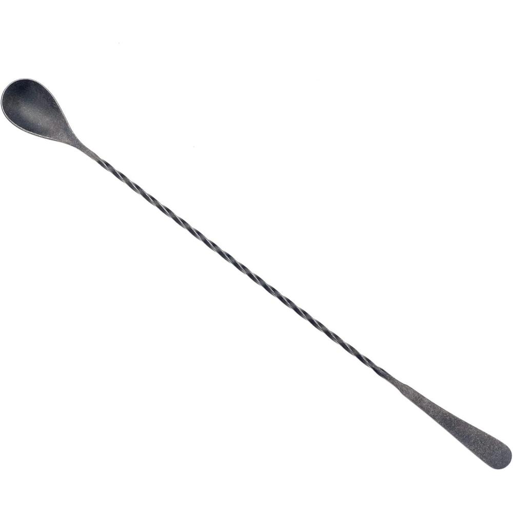 image:imageBarfly Teardrop Bar Spoon End 11 1316 30 cm Stainless SteelVintage Black