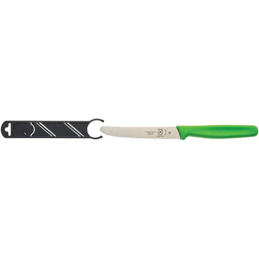 image:imageMercer Culinary Bar KnifeBlack 4 Plain Edge Pointed TipGreen