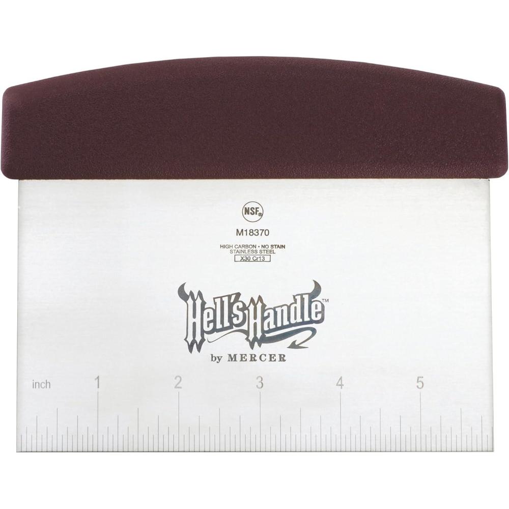image:imageMercer Culinary Hells Handle 8Inch x 3Inch Turner Beveled Side EdgesBench Scraper