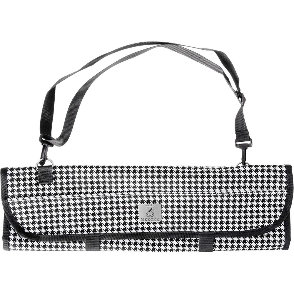 image:imageMercer Culinary KnifePack PlusBlack7pocket Knife Roll Storage Bag Houndstooth