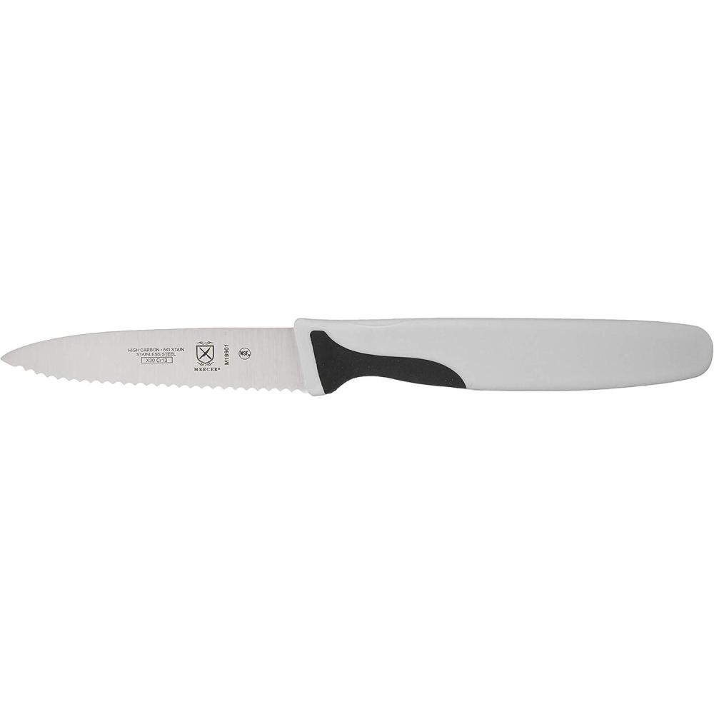 image:imageMercer Culinary M19901P Millennia Black Handle 3Inch Slim Serrated Paring Knife