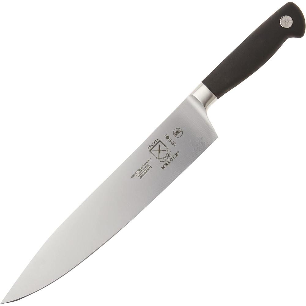 image:imageMercer Culinary M20003 Genesis 35Inch Paring KnifeBlackShort Bolster Chefs Knife 10inch