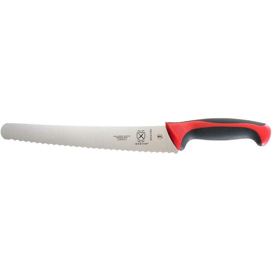 image:imageMercer Culinary Millennia Colors Stainless Steel Bread Knife 10Inch Wavy Edge Wide GrayBread Knife Wavy Edge Wide Red 10