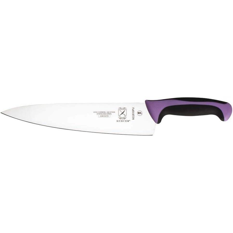 image:imageMercer Culinary Millennia Colors Stainless Steel Bread Knife 10Inch Wavy Edge Wide GrayChefs Knife Purple 10