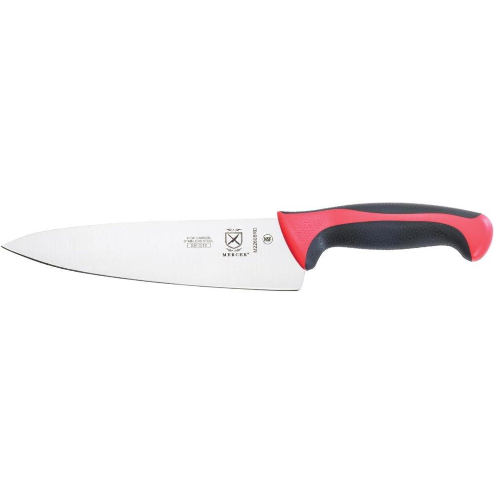 image:imageMercer Culinary Millennia Colors Stainless Steel Bread Knife 10Inch Wavy Edge Wide GrayChefs Knife Red 8