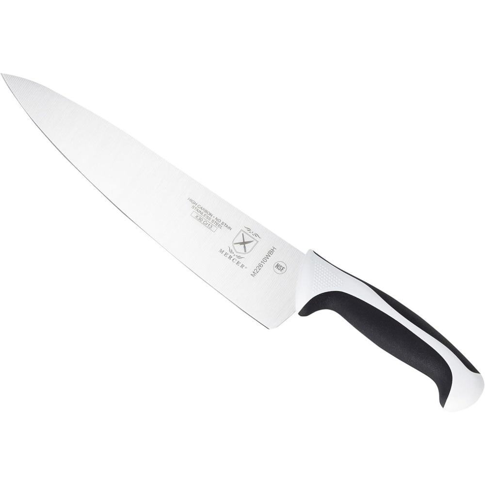 image:imageMercer Culinary Millennia Colors Stainless Steel Bread Knife 10Inch Wavy Edge Wide GrayChefs Knife White 10