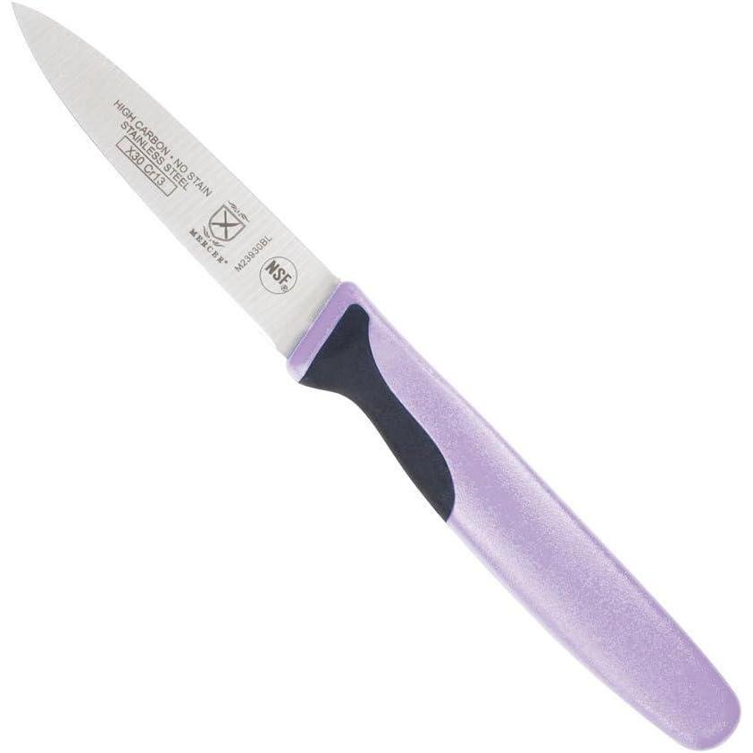 image:imageMercer Culinary Millennia Colors Stainless Steel Bread Knife 10Inch Wavy Edge Wide GraySlim Paring Knife Purple 3