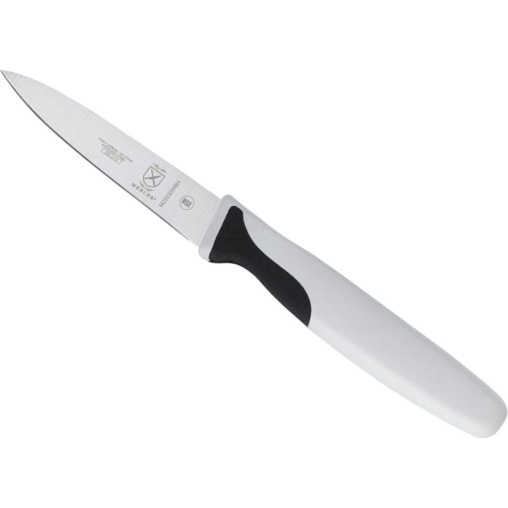 image:imageMercer Culinary Millennia Colors Stainless Steel Bread Knife 10Inch Wavy Edge Wide GraySlim Paring Knife White 3