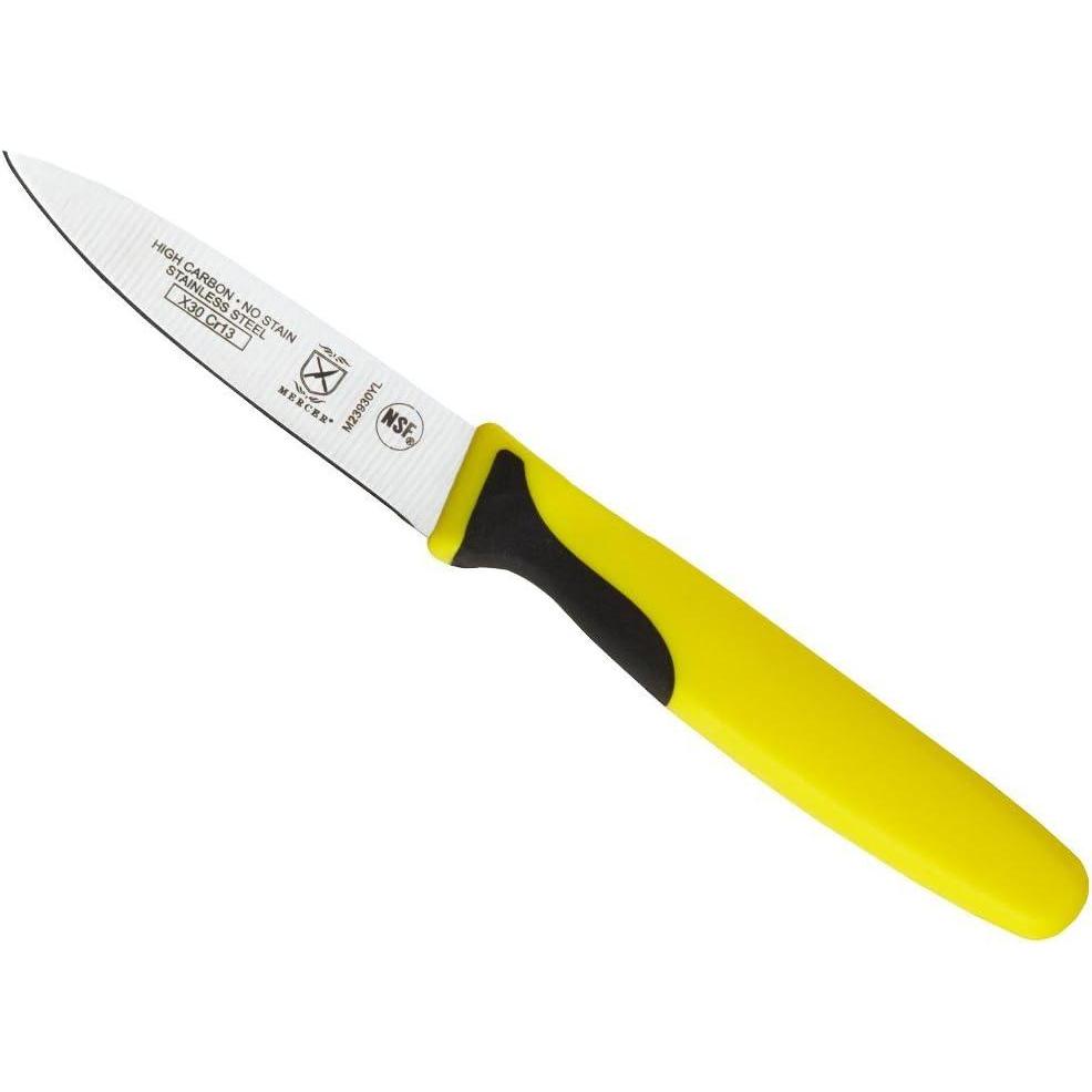 image:imageMercer Culinary Millennia Colors Stainless Steel Bread Knife 10Inch Wavy Edge Wide GraySlim Paring Knife Yellow 3