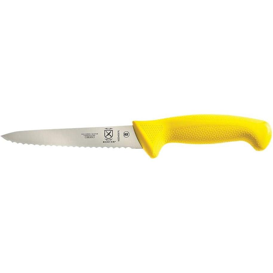 image:imageMercer Culinary Millennia Colors Stainless Steel Bread Knife 10Inch Wavy Edge Wide GrayUtility Knife Wavy Edge Yellow 6