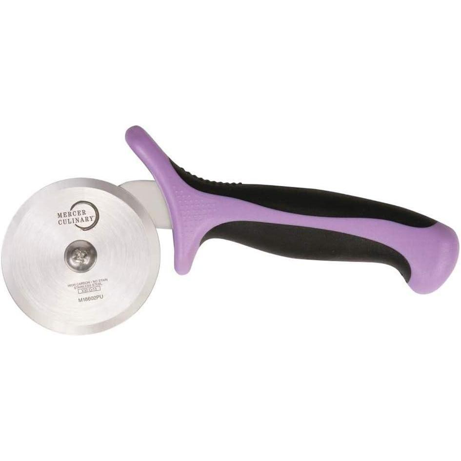 image:imageMercer Culinary Pizza Rocker Knife 20 Inch Black Handles275 Inch Pizza Cutter with Purple Handle