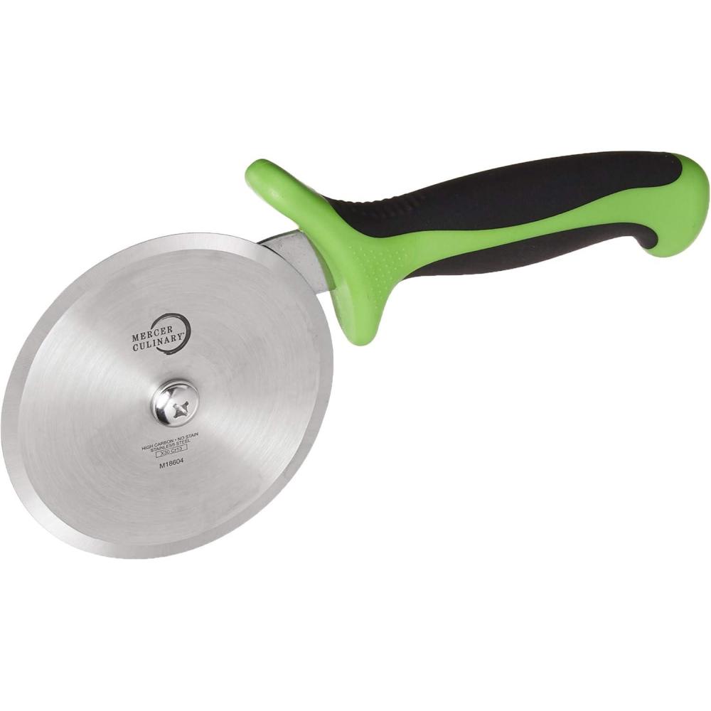 image:imageMercer Culinary Pizza Rocker Knife 20 Inch Black Handles4 Inch Pizza Cutter with Green Handle