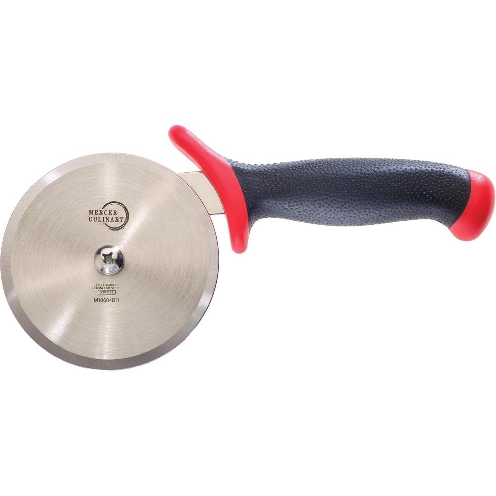 image:imageMercer Culinary Pizza Rocker Knife 20 Inch Black Handles4 Inch Pizza Cutter with Red Handle