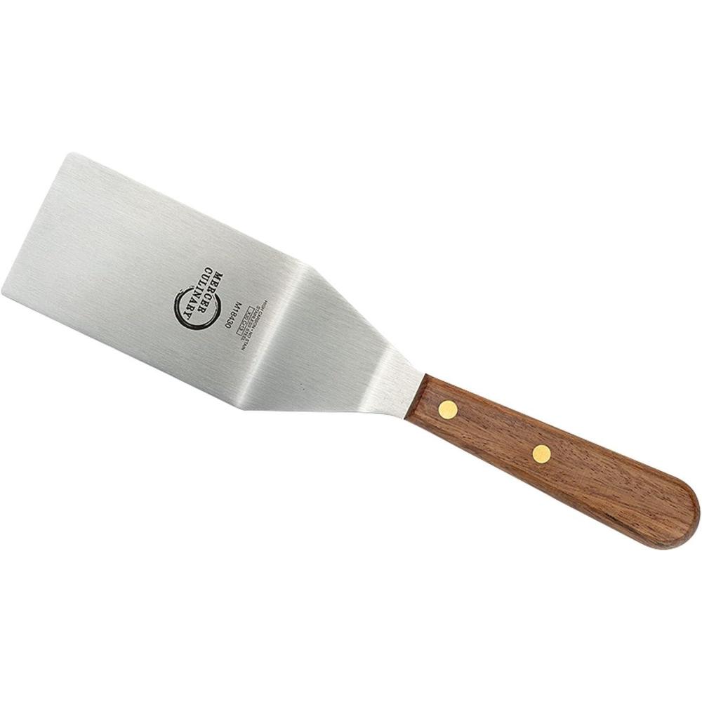 image:imageMercer Culinary Praxis Rosewood Handle Square Edge Turner 4 Inch x 25 InchBrown