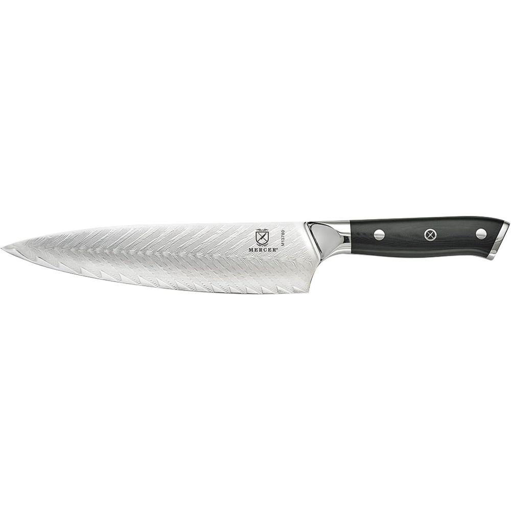 image:imageMercer Culinary Premium Grade Super Steel 8Inch Chefs Knife G10 HandleChefs Knife Leaf Pattern Blade 8 Inch