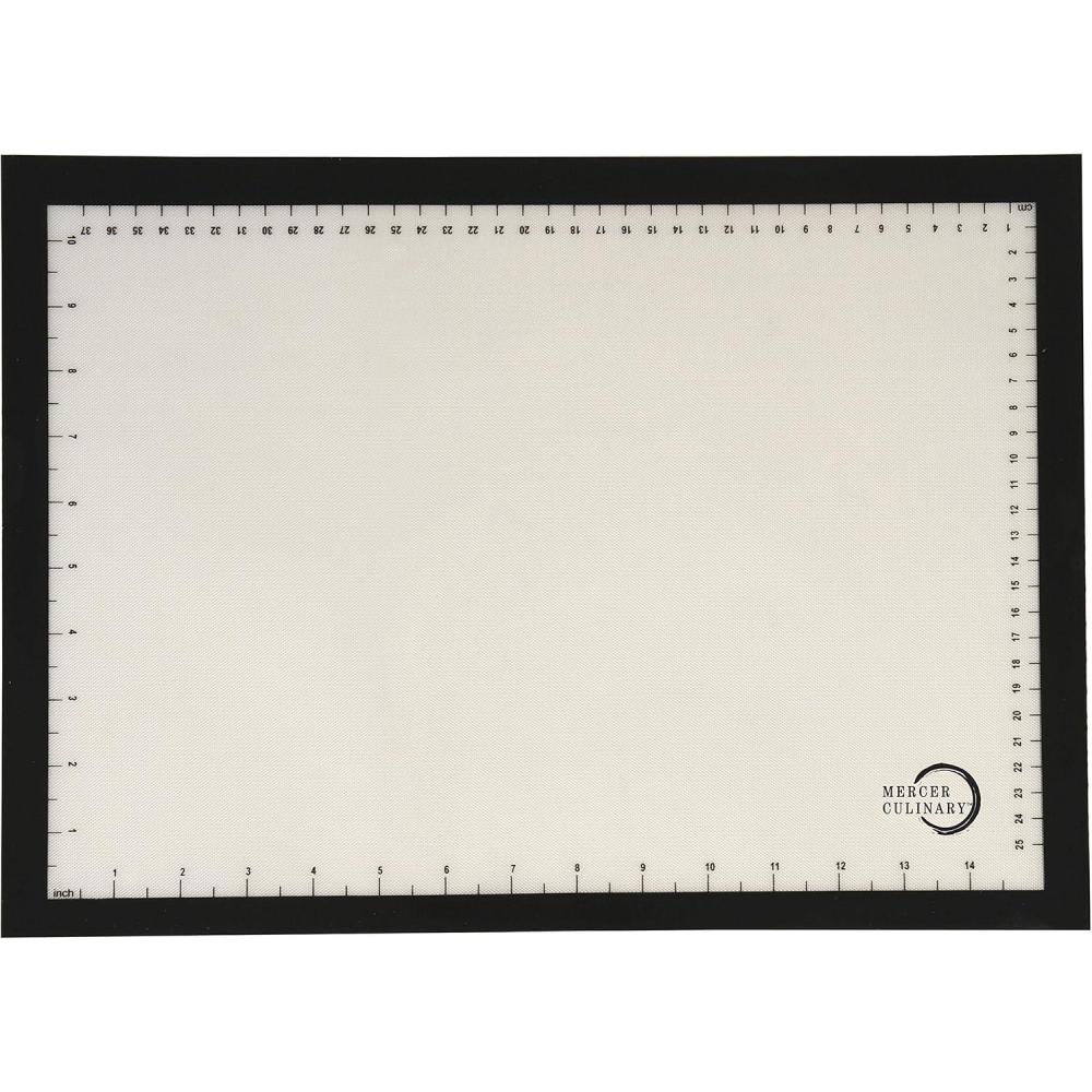image:imageMercer Culinary Silicone Bake Mat Full Size 165Inch x 245Inch Purple borderBlack