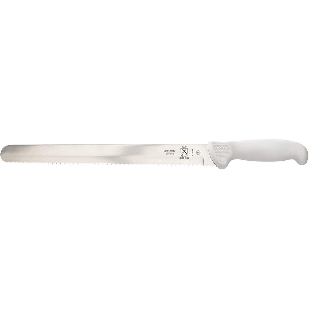 image:imageMercer Culinary Ultimate White 8 Inch Chefs KnifeWavy Edge Slicer Knife 12 Inch