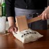 Barfly Ice Tong, Stainless, 7.1 Inch(Wood Ice Mallet and Lewis Ice Bag Set)